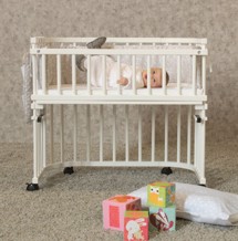 Sengehest Hvid, Boxspring og Maxi - Babybay
